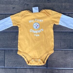 💜3/$15 NFL Team Apparel Steelers Onesie